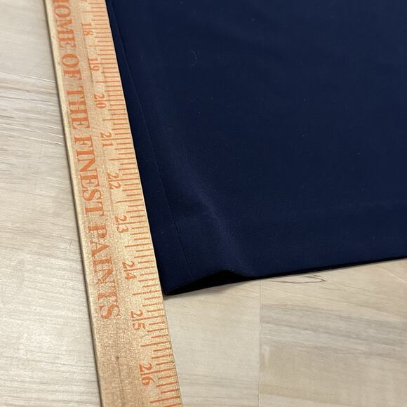 Boden Women 8R US 12R UK Pants Flat Front Wide Leg Cropped Navy Blue - Picture 8 of 8